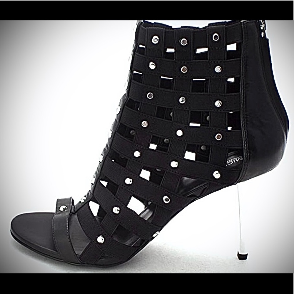 MICHAEL Michael Kors
Silver Studded Open-Toe Cage Sandal